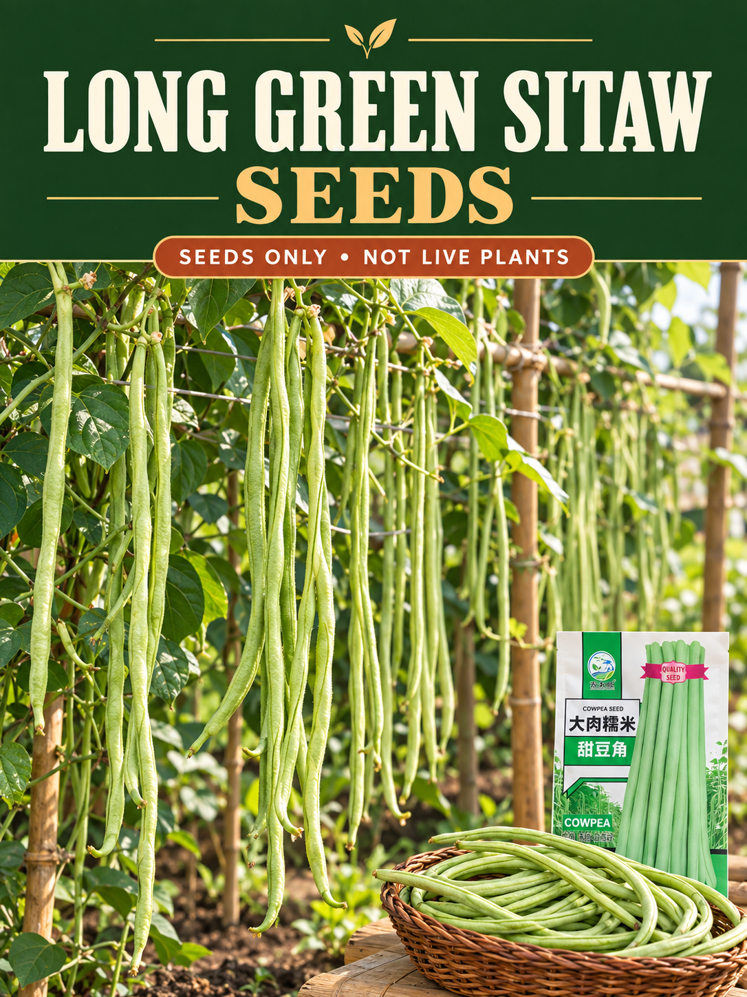 Long Green Bean Seeds