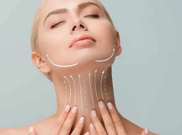 Minh họa vùng dưới cằm và cổ