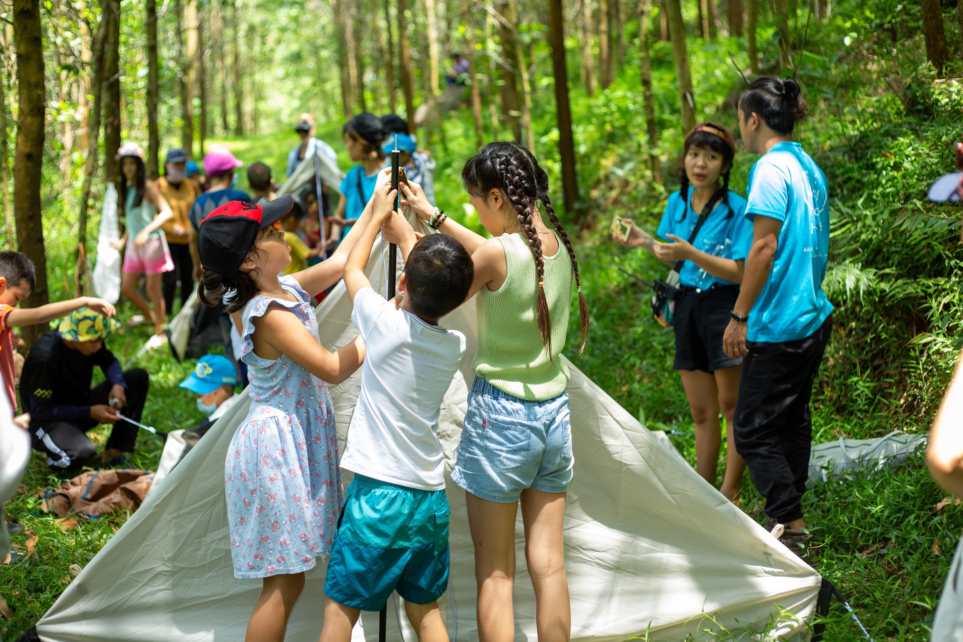 Children Trekking Forest Toom Sara Children Trekking Forest Toom Sara