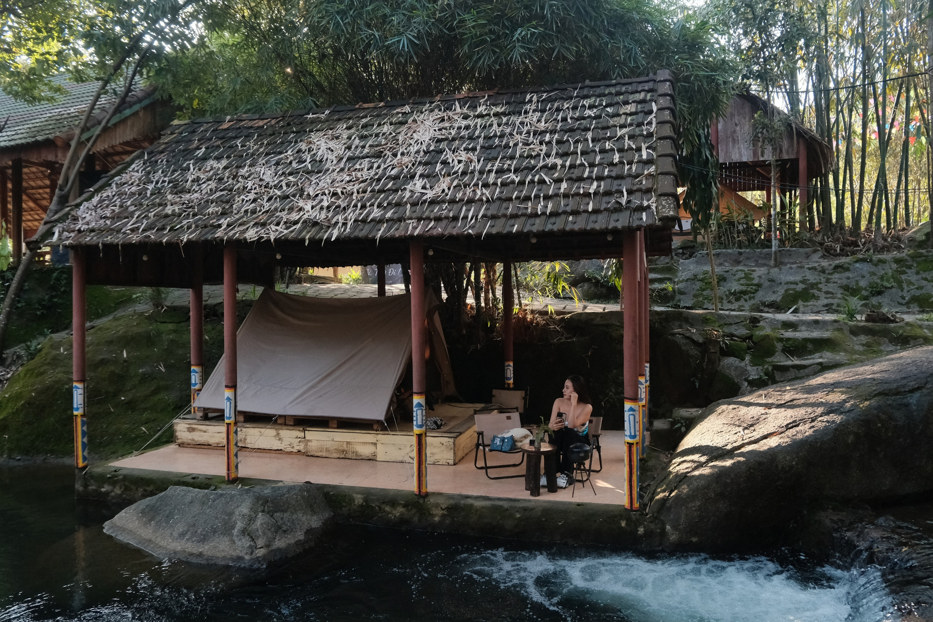 Cool Streamside Tents for Summer Cool Streamside Tents for Summer