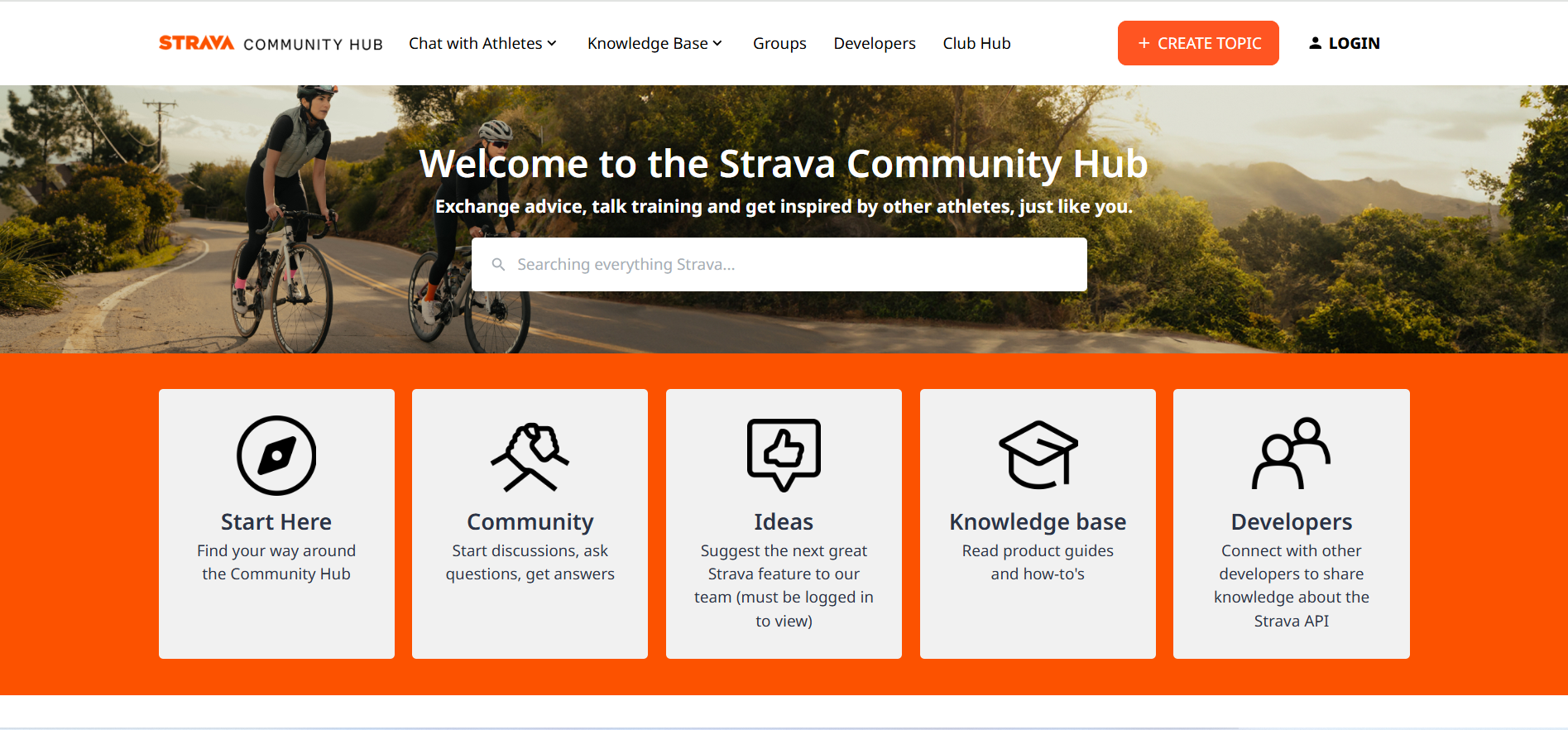 Trung tâm cộng đồng Strava là nền tảng forum kết hợp nhiều tài nguyên kiến thức