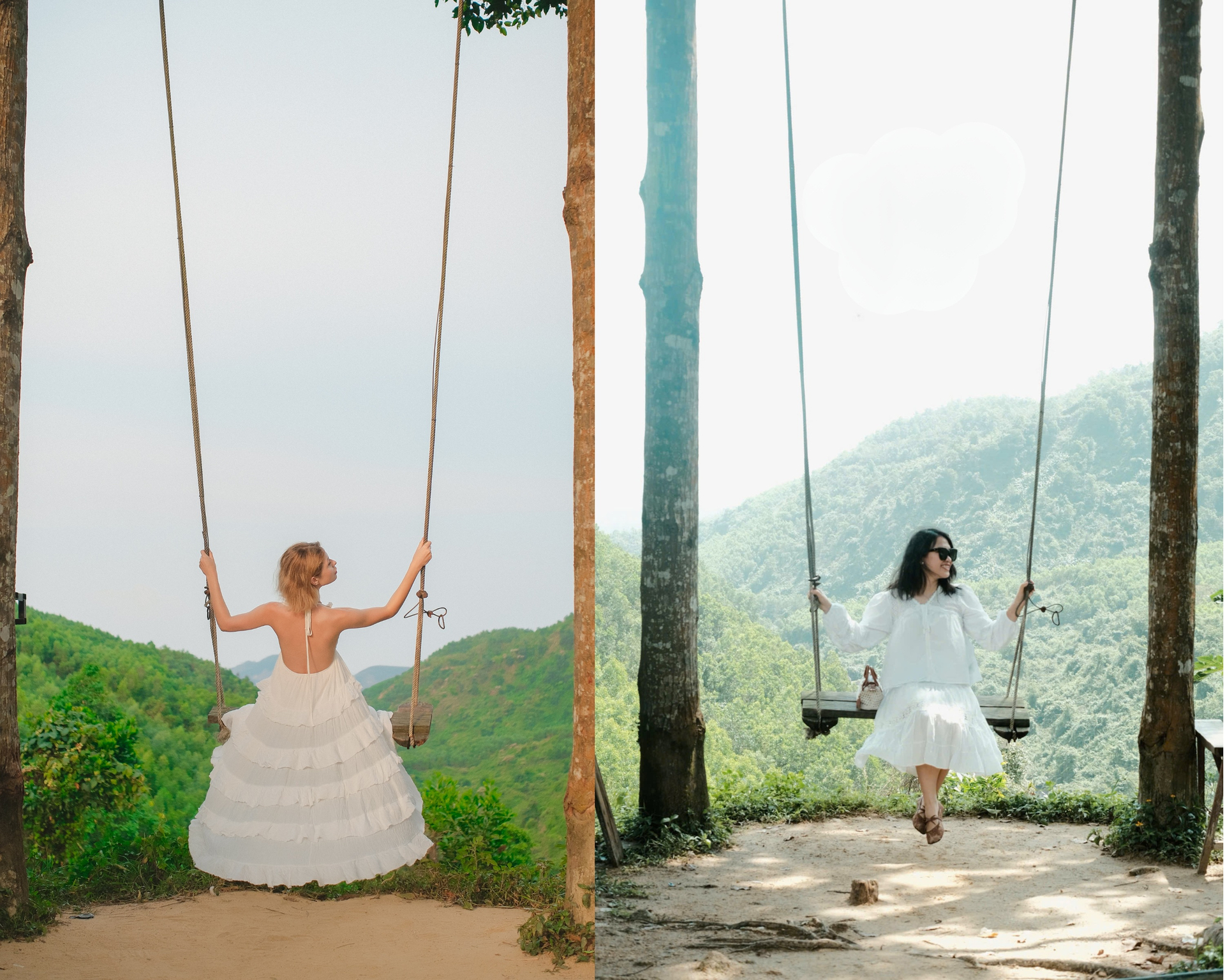 Toom Sara infinity swing jungle valley view Toom Sara infinity swing jungle valley view