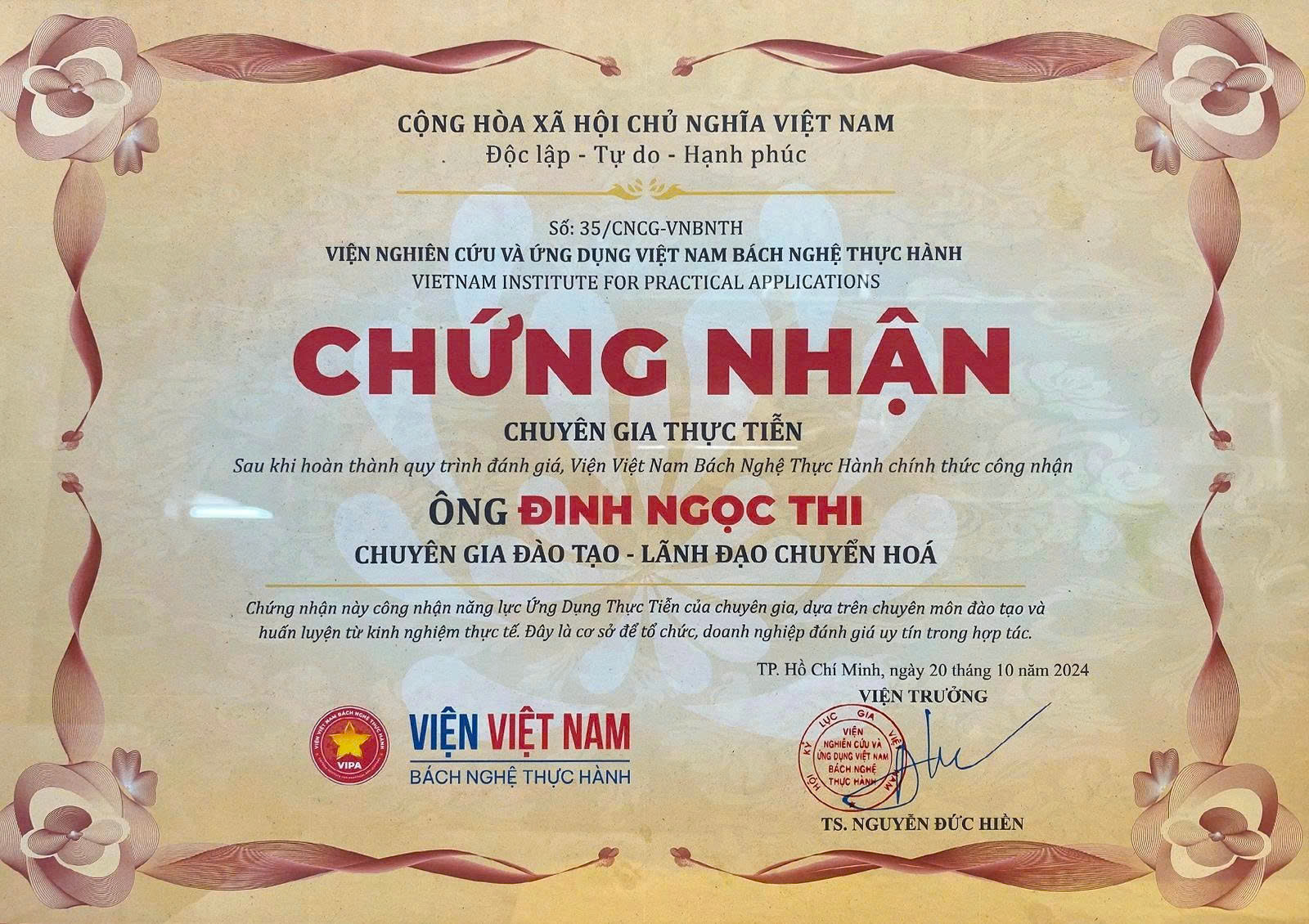 Bằng xác lập kỷ lục VietKings 2