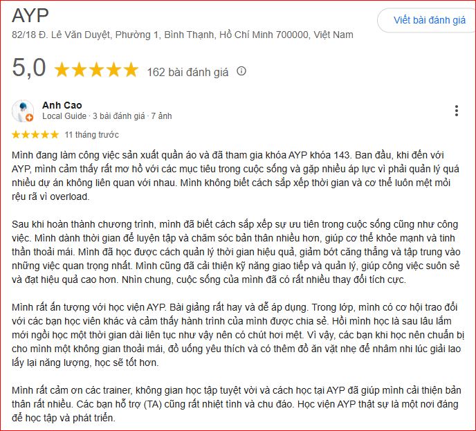 Phản hồi học viên 4