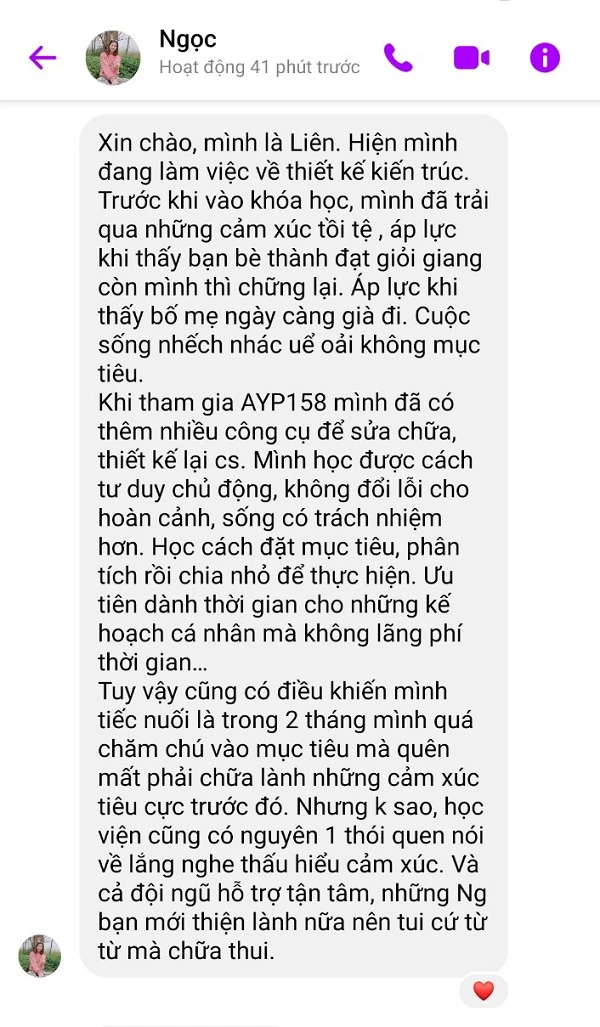 Phản hồi học viên 3