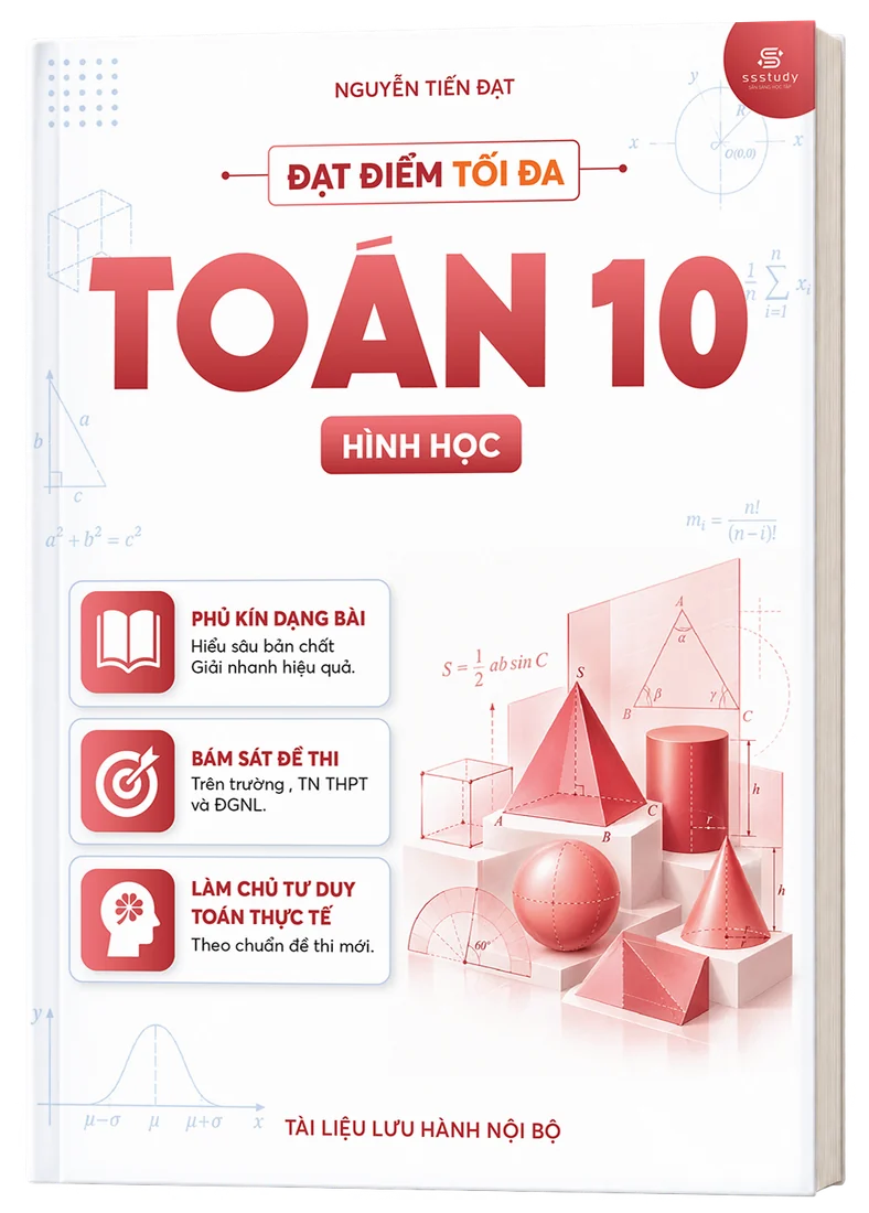 Bìa sách Toán 10 Hình học