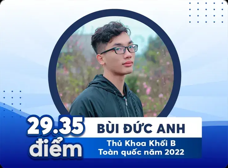 Thành tích học viên Bùi Đức Anh tại Lớp toán thầy Đạt