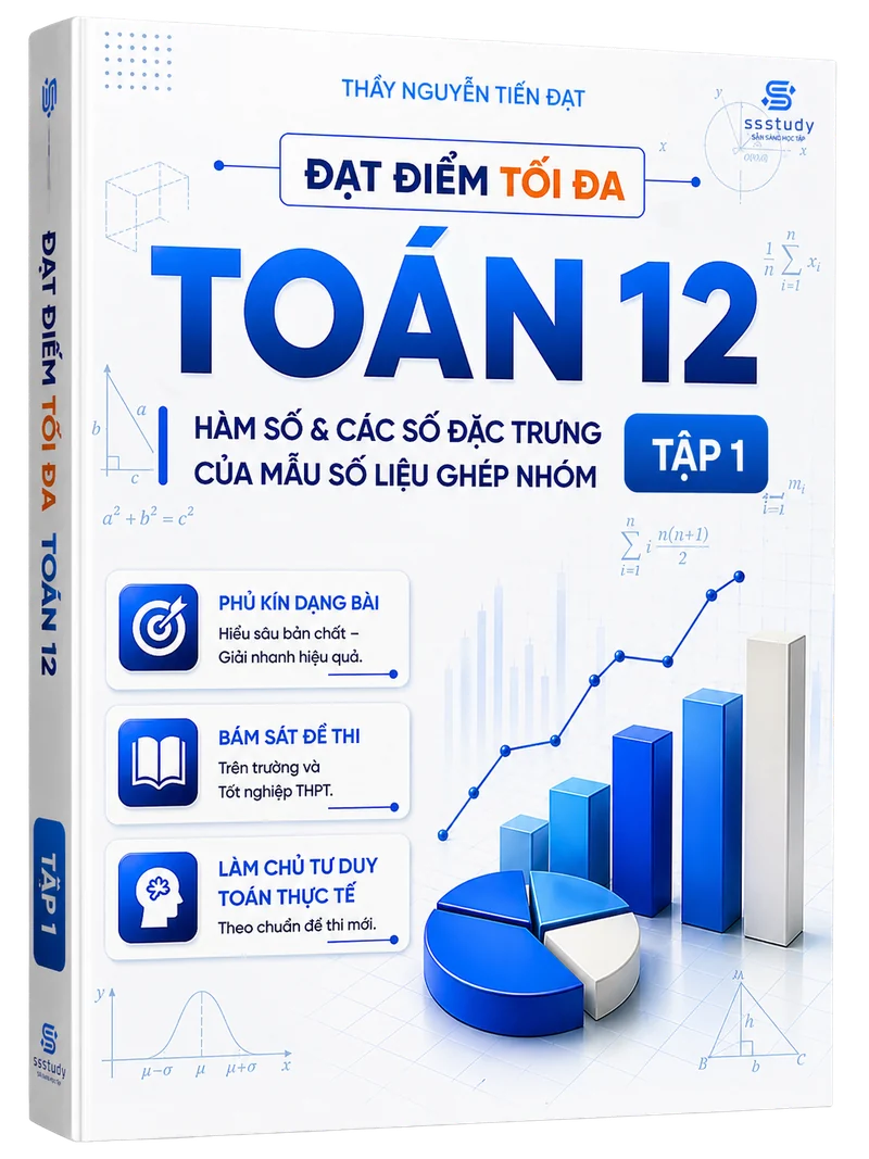 Bìa sách Toán 12 Tập 1