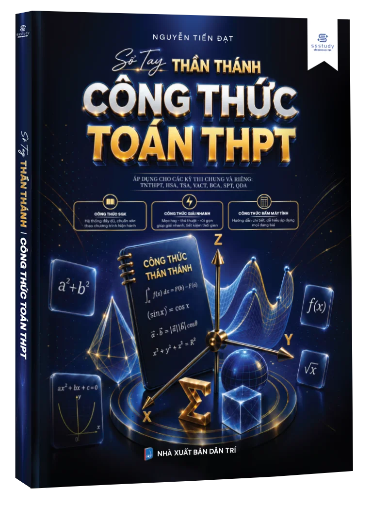Bìa sách Sổ tay công thức Toán THPT