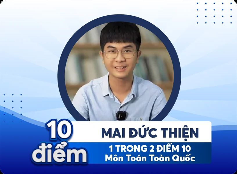 Thành tích học viên Mai Đức Thiện tại SSStudy