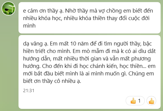 Cảm nhận học viên