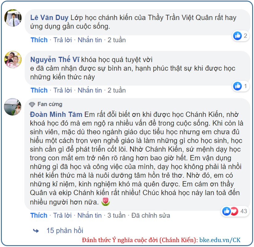 Cảm nhận học viên