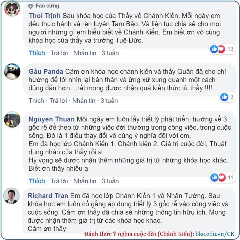 Cảm nhận học viên