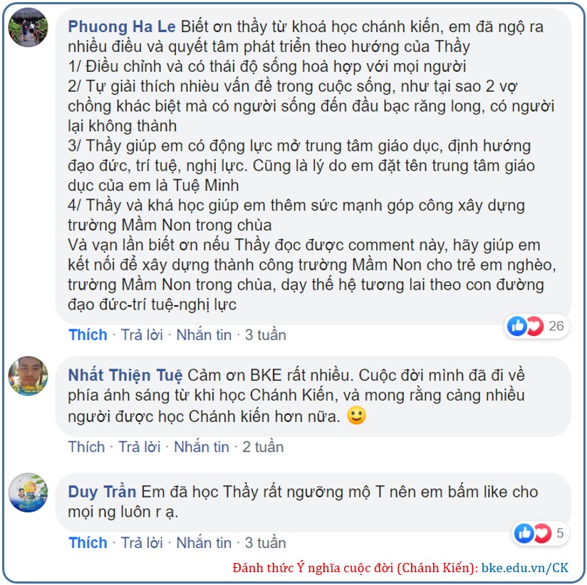 Cảm nhận học viên