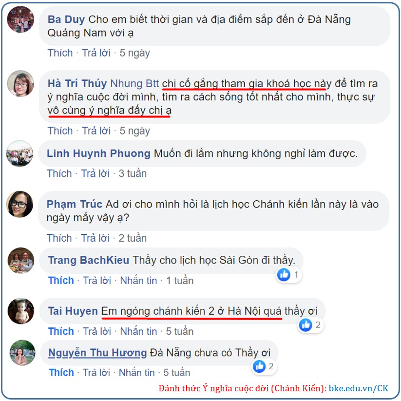 Cảm nhận học viên