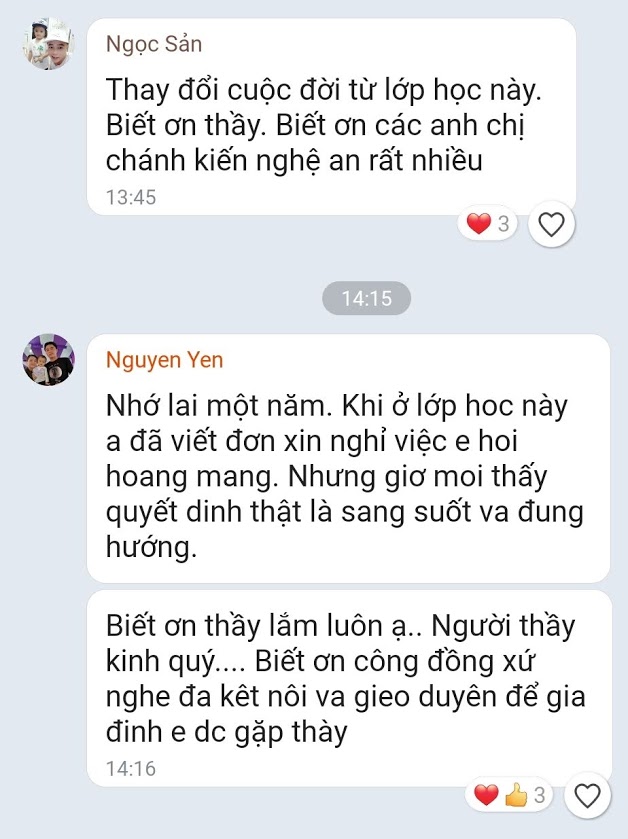 Cảm nhận học viên