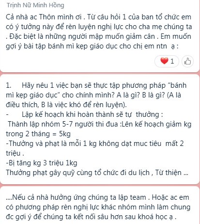 Cảm nhận học viên
