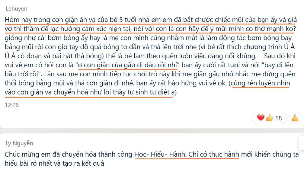 Cảm nhận học viên