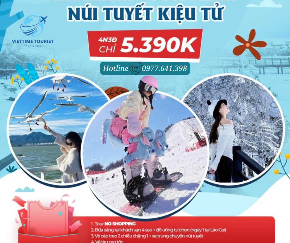 Tour Hà Khẩu – Côn Minh – Núi Tuyết Kiệu Tử