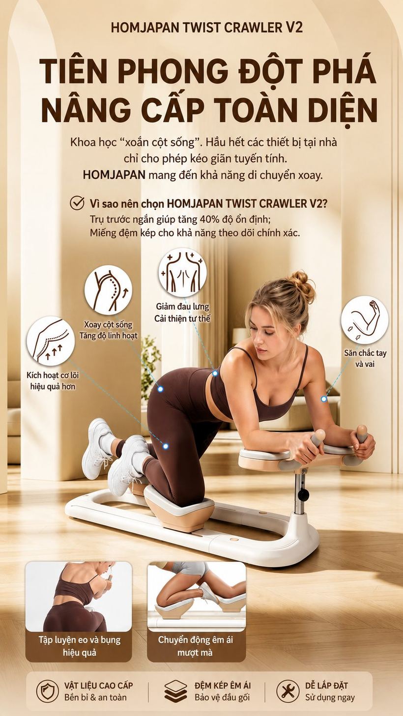 Các nhóm cơ vận động khi dùng máy tập leo núi HomeJapan