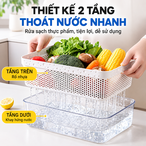 Thoát Nước 2 Tầng Tiện Lợi
