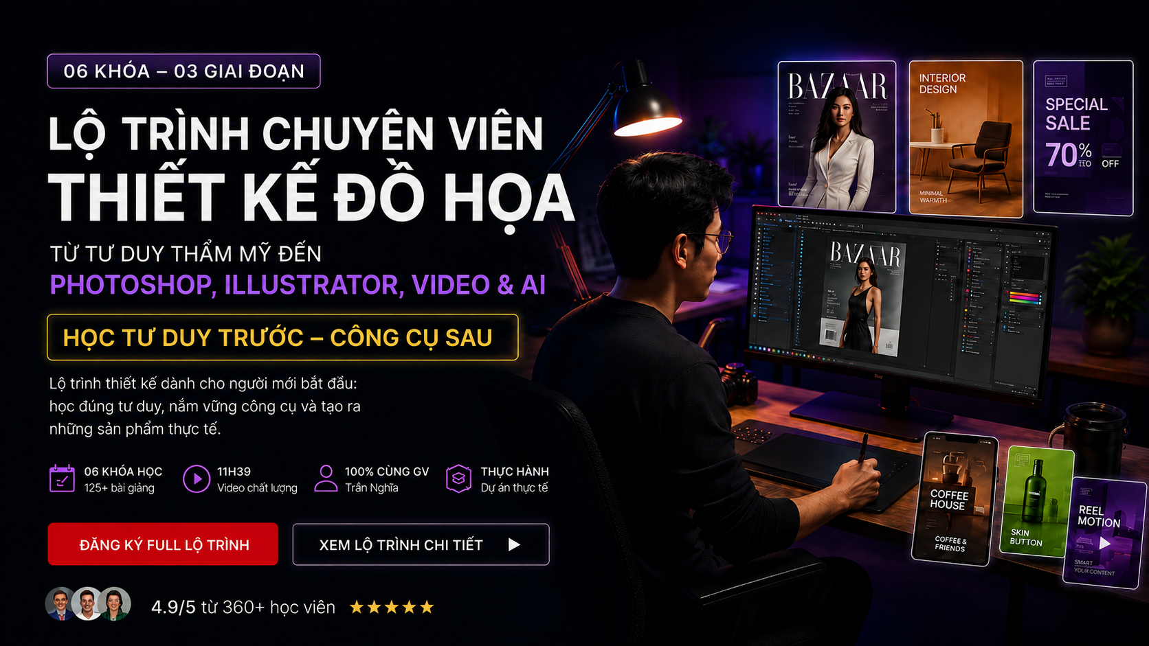 Lộ trình Chuyên viên Thiết kế Đồ hoạ