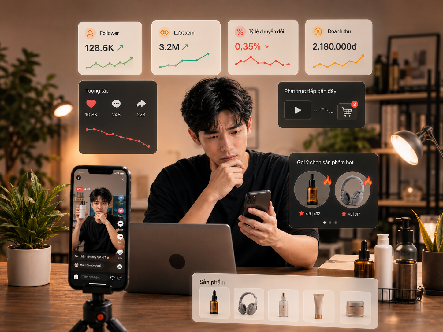 Người làm Affiliate loay hoay giữa kênh, sản phẩm và đơn hàng