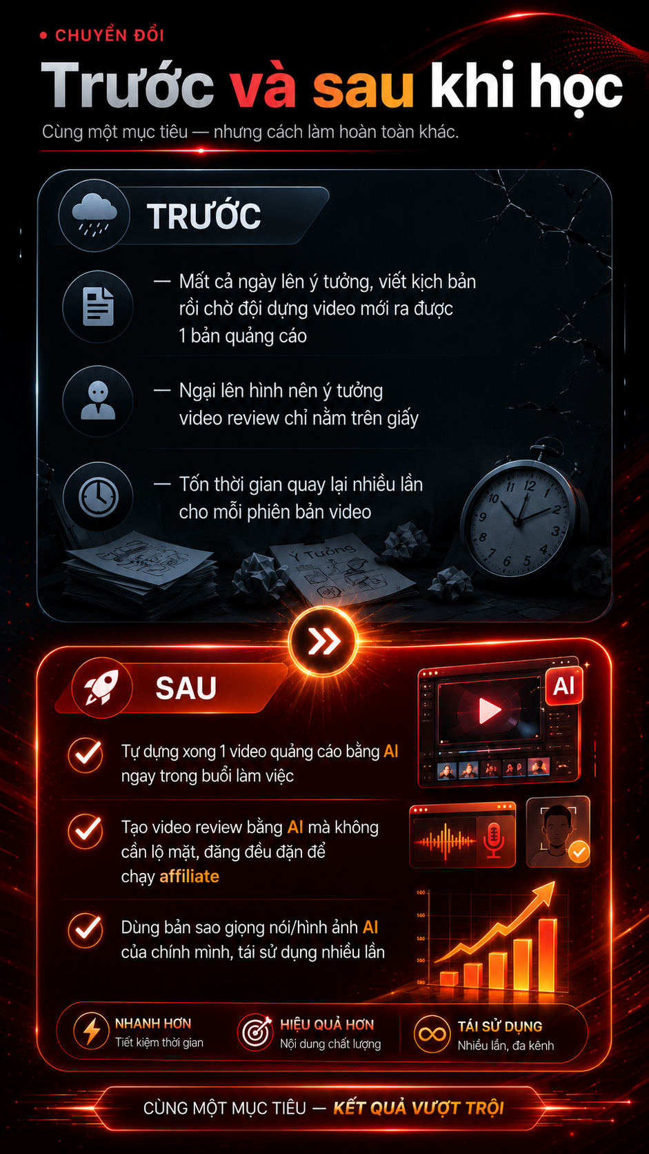 Trước và sau khi học