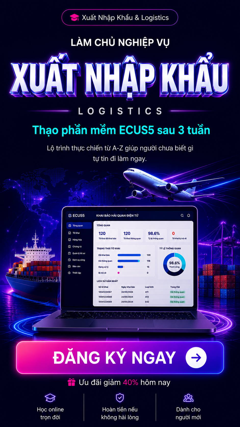 Làm chủ nghiệp vụ Xuất Nhập Khẩu & Logistics - phiên bản mobile