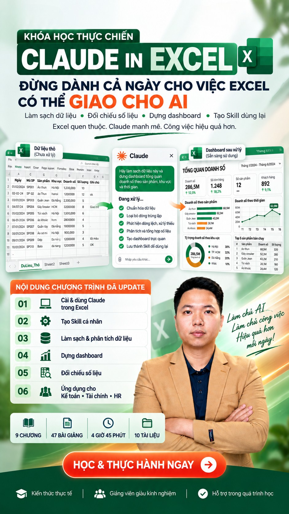 Claude in Excel — Đừng để Excel ngốn cả ngày, giao cho AI