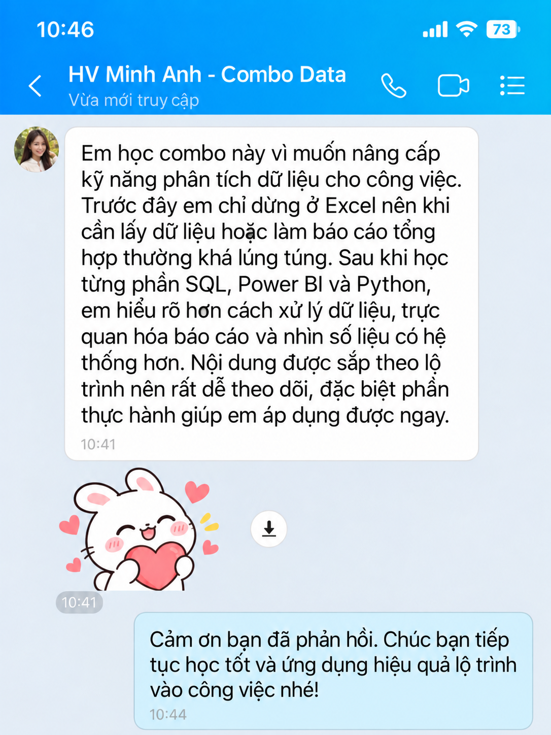 Phản hồi học viên 2