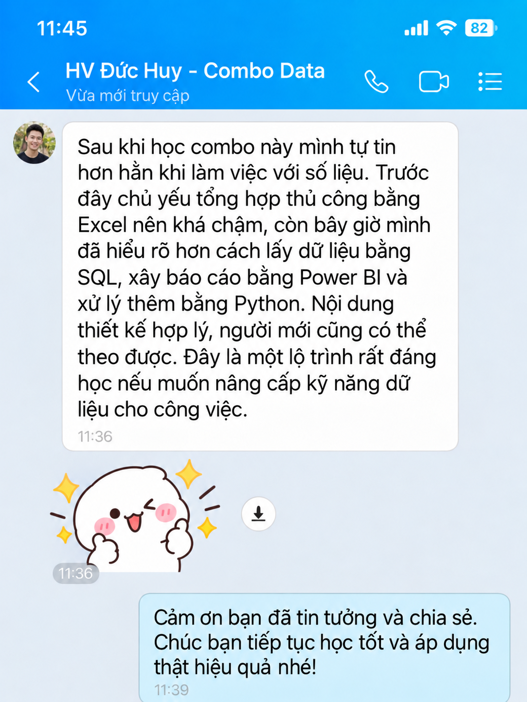 Phản hồi học viên 6