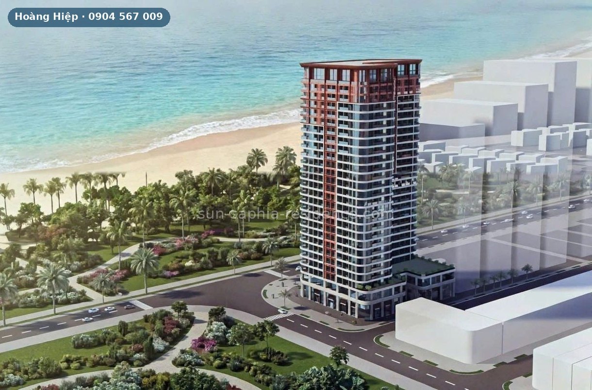 Phối cảnh tòa Sun Saphia Residence bên biển Đà Nẵng