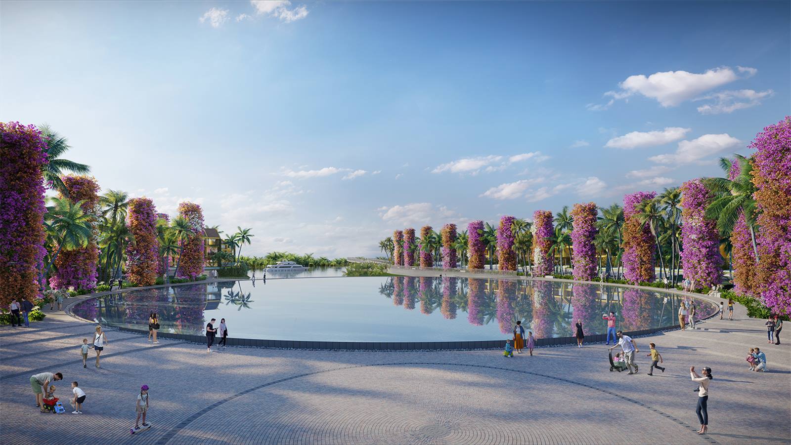 Công viên hoa giấy Floral Park tại Casamia Balanca Hội An