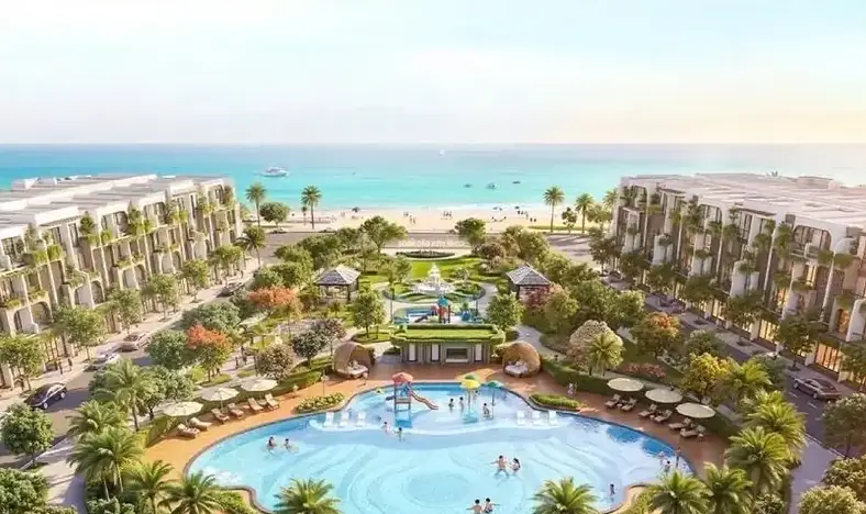 Hồ bơi và công viên trung tâm Đảo Ngọc