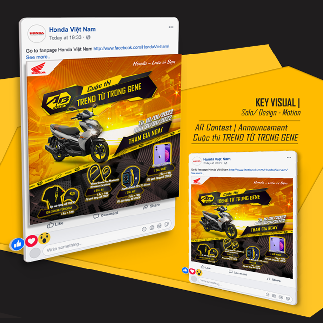 HONDA AB Crew | KV | AR-Contest TREND TỪ TRONG GENE