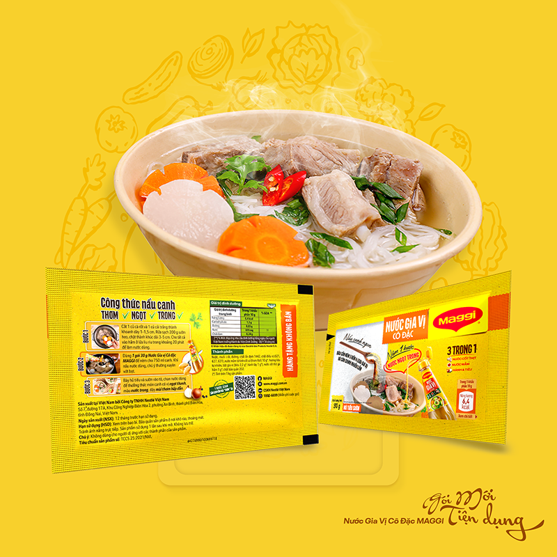MAGGI PACKAGING | LIBU SACHET |Nước Gia Vị Cô Đặc Maggi  & UI