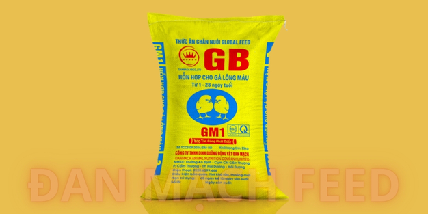 Sản phẩm hỗn hợp thức ăn cho Gà lông màu GM1