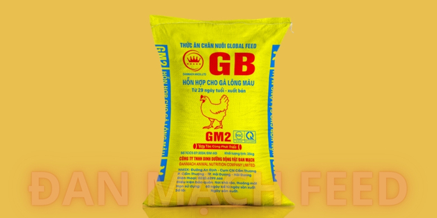 Sản phẩm thức ăn dùng cho Gà lông màu GM2