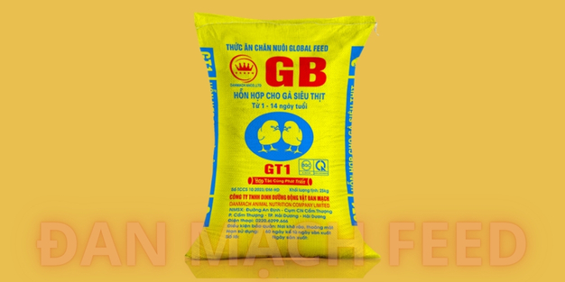 Sản phẩm thức ăn cho Gà siêu thịt từ 1 đến 14 ngày tuổi GB-GT1