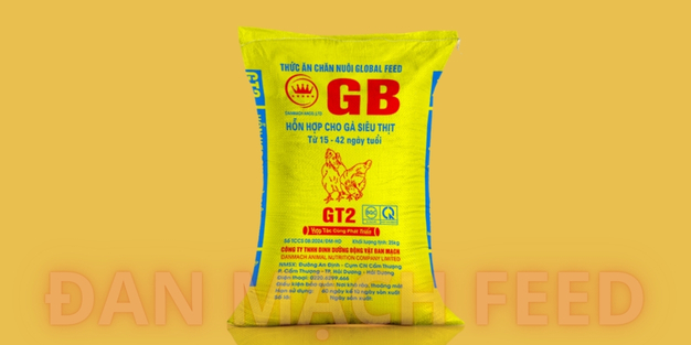 Sản phẩm hỗn hợp thức ăn cho Gà siêu thịt GT2