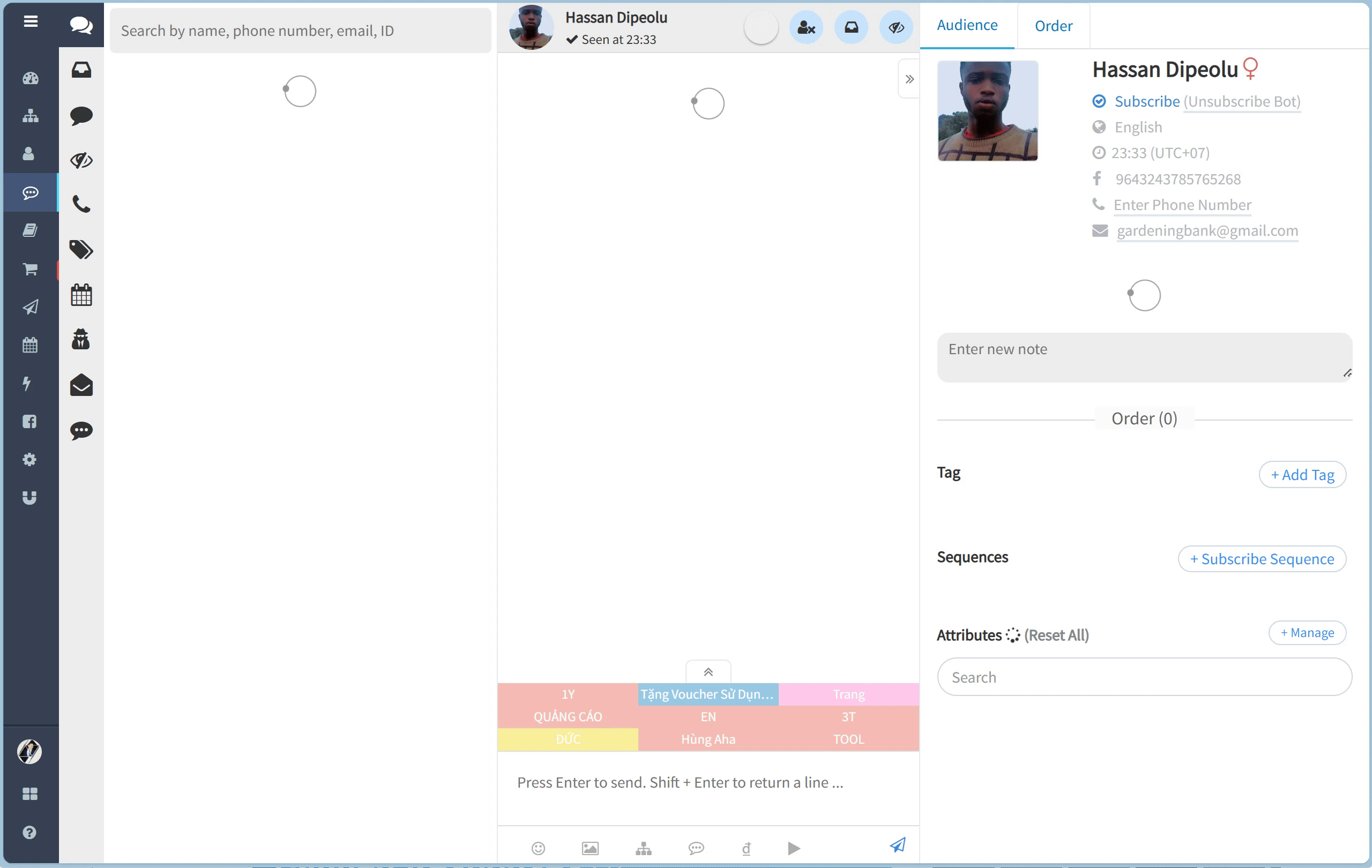 Multiple Human Live Chat