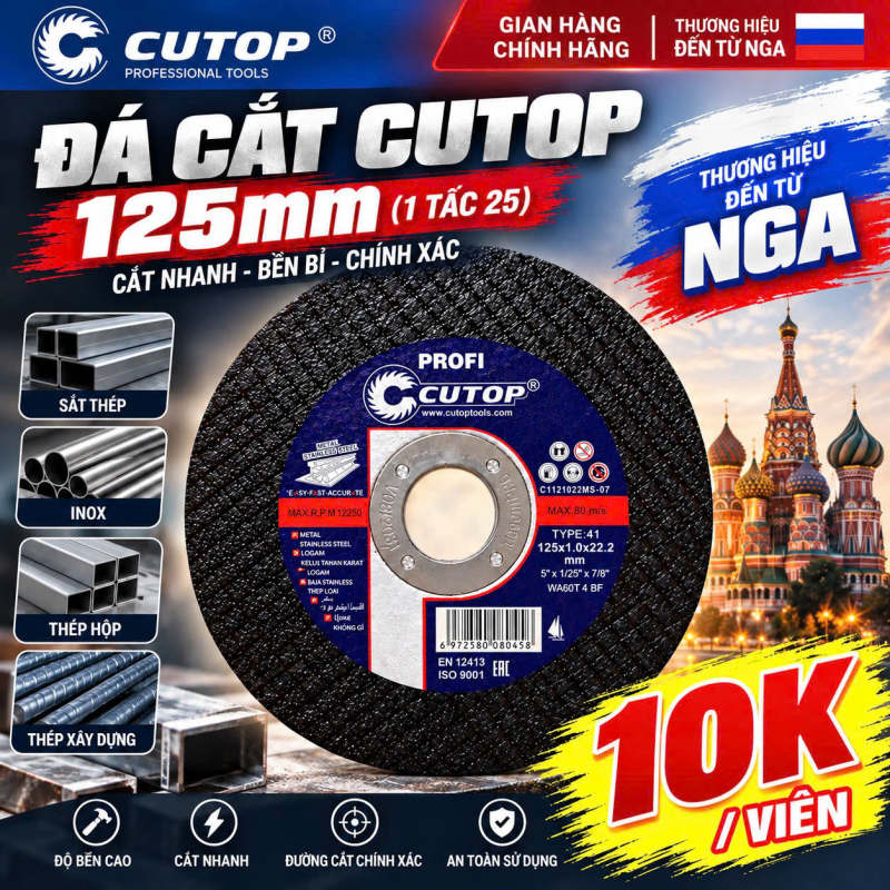 Đá cắt 125 mm