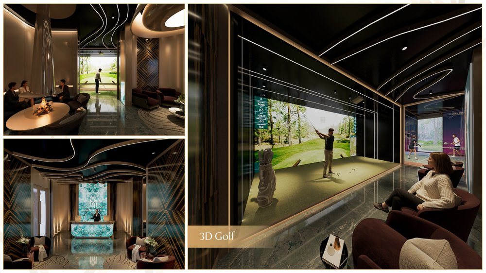 Phòng tập Golf 3D Royal Mansion