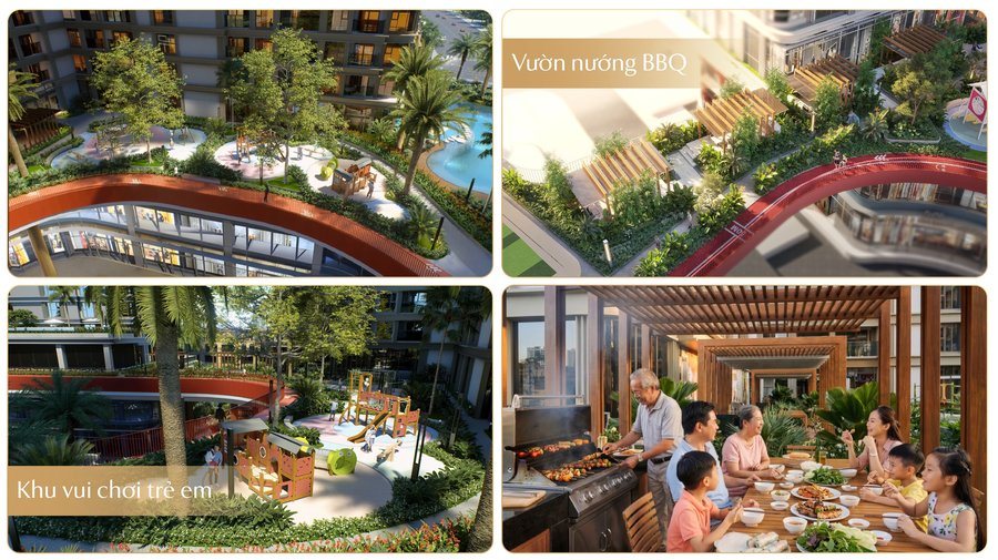 Vườn BBQ chân mây Royal Mansion