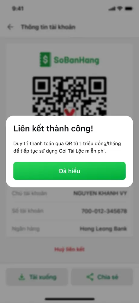 Liên kết thành công