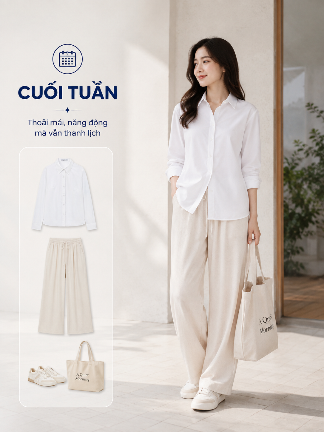 Áo sơ mi nữ Lụa Nén mặc cuối tuần