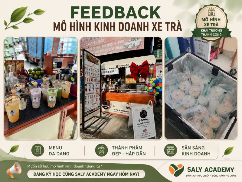 Feedback mô hình xe trà học viên