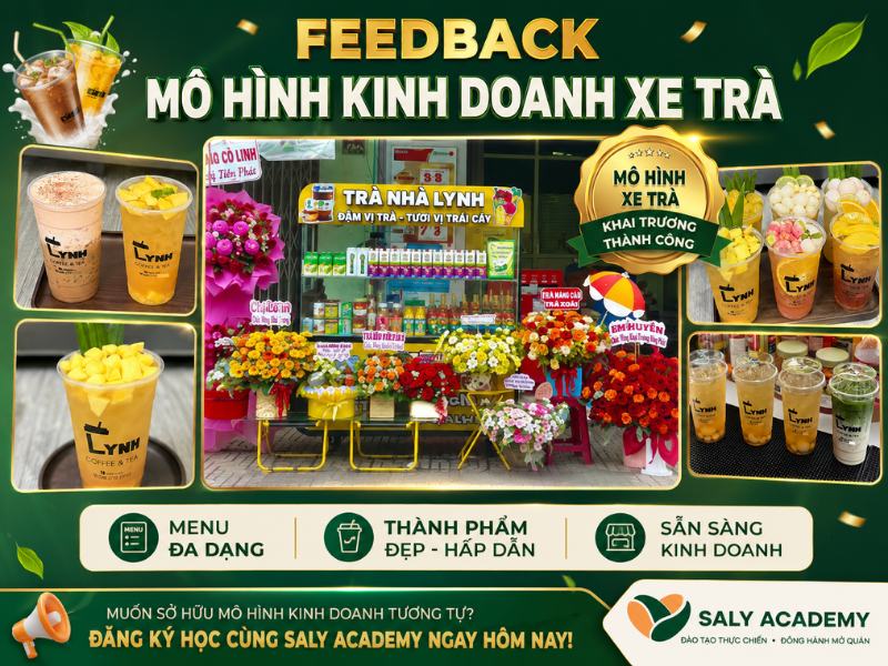 Feedback mô hình xe trà Trà Nhà Lynh