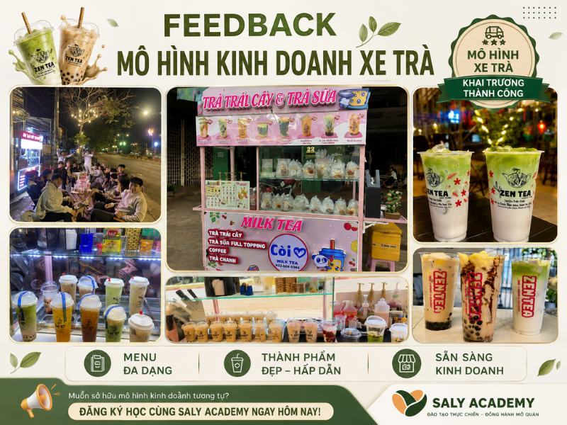 Feedback mô hình xe trà Zen Tea